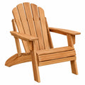 Fotel ogrodowy Adirondack 98 x 78 x 92 cm z drewna naturalny z podłokietnikami