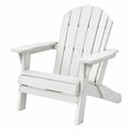 Krzesło ogrodowe Adirondack 83 x 80 x 95 cm z drewna białe składane