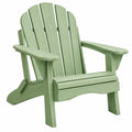 Fotel ogrodowy Adirondack 83 x 88 x 98 cm z drewna zielony z szerokimi podłokietnikami