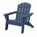 Fotel ogrodowy Adirondack 82 x 76 x 98 cm granatowy drewniany z podłokietnikami